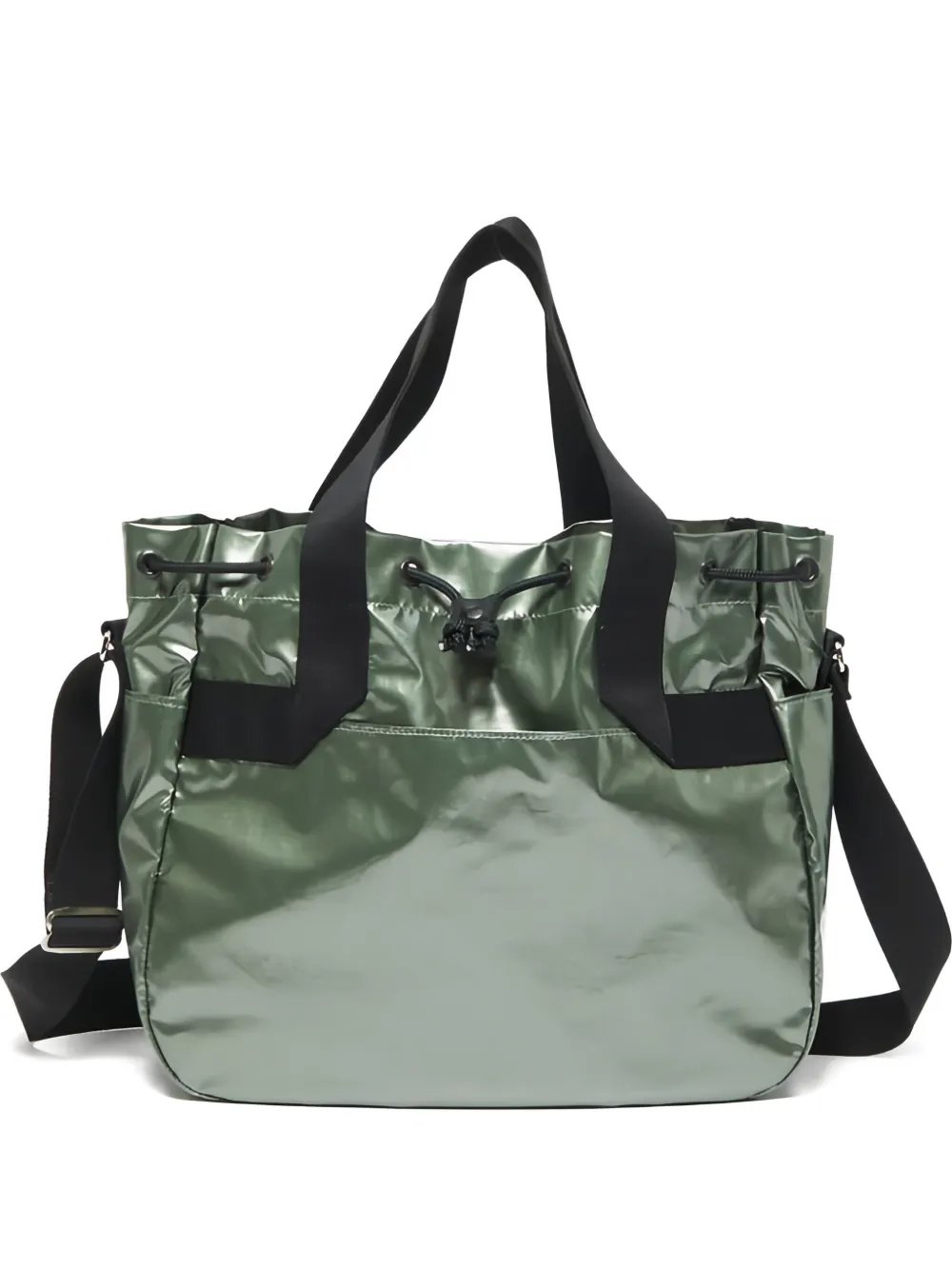 

Сумка-тоут среднего размера с кулиской и эффектом металлик Jack Gomme, зеленый