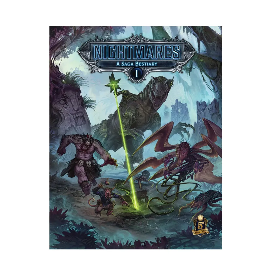 

Nightmares - A Saga Bestiary 1, Cthulhu Mythos for 5E, твердый переплет
