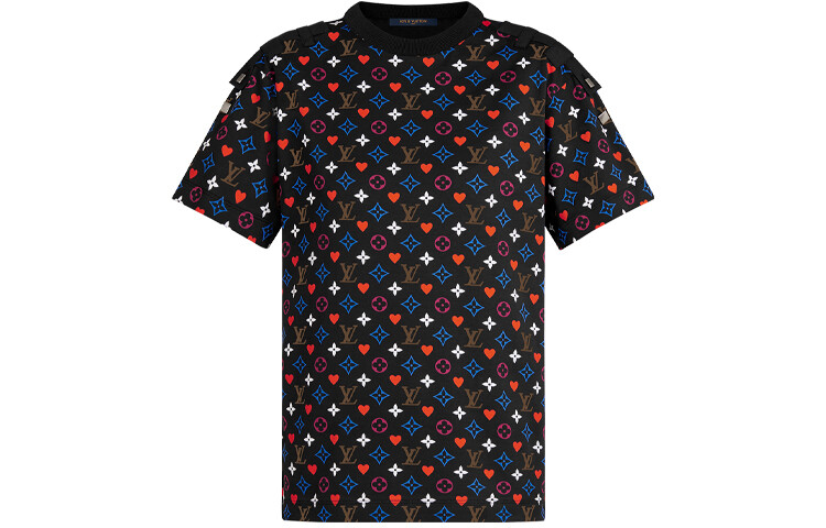 

Новые квартальные продукты LV Футболка женская черная Louis Vuitton