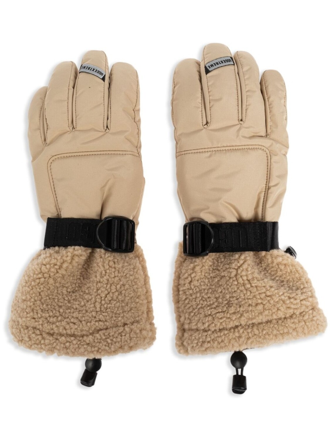

Перчатки с отделкой из искусственного меха UGG, нейтральный цвет