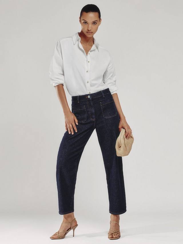 

Марси укороченные джинсы Reiss, Dark Blue