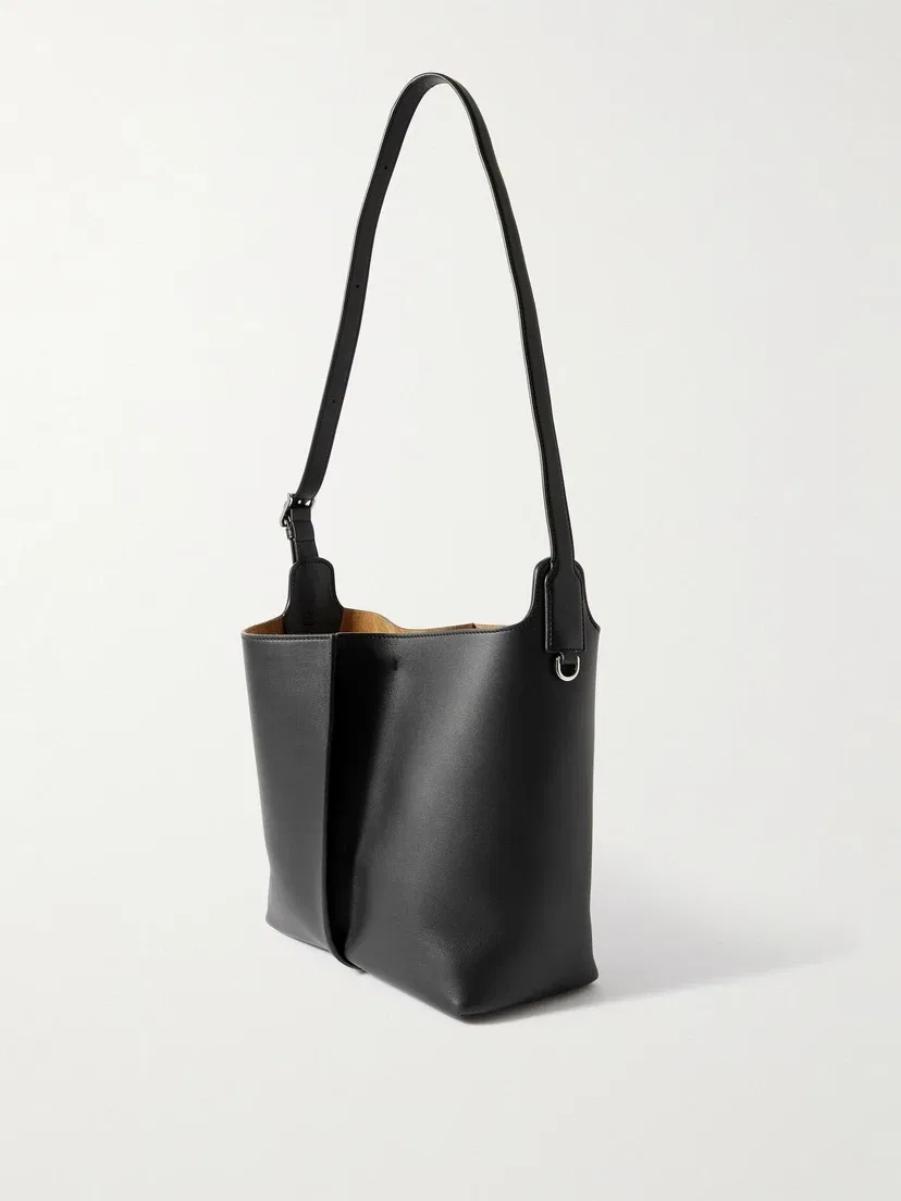 Сумка на плечо LOEWE Bilbao из плиссированной кожи среднего размера, черный — фото 3