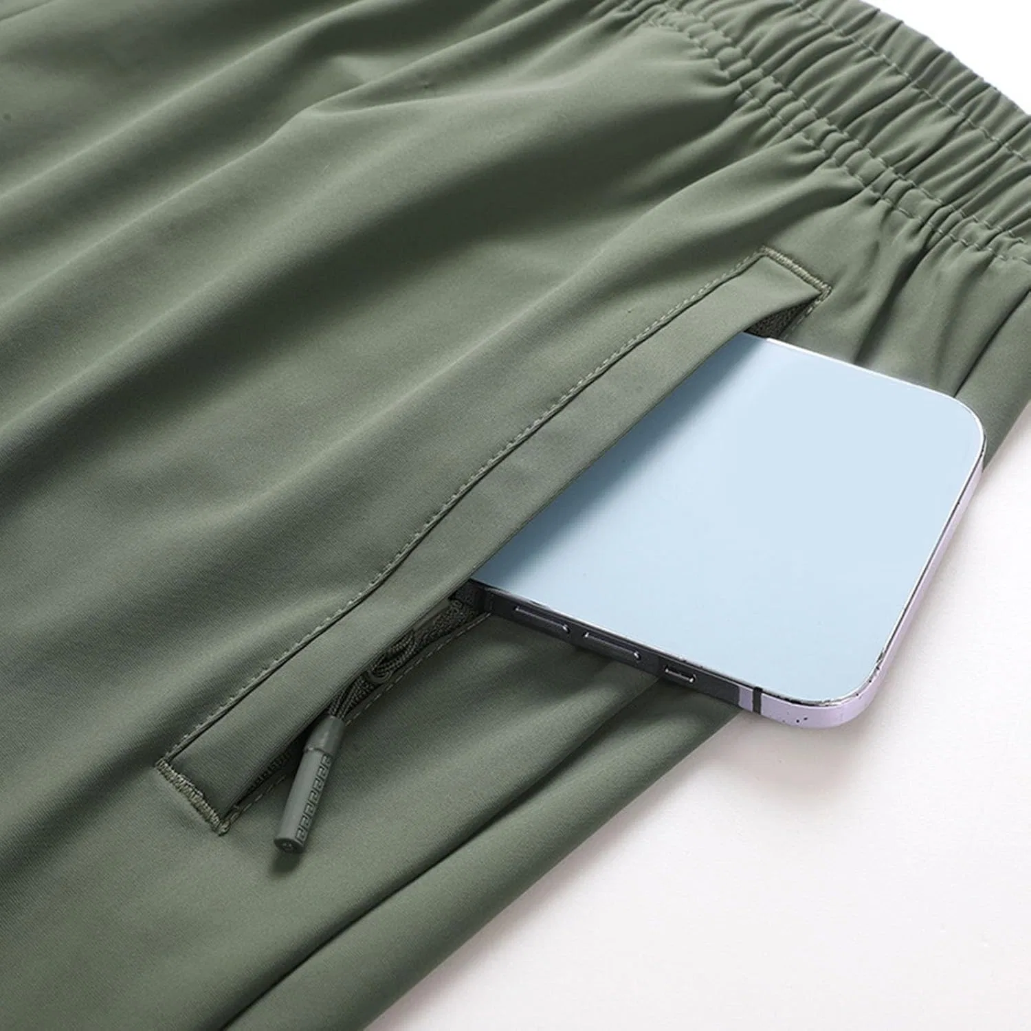 Активные шорты Ice Silk, быстросохнущие, дышащие, для женщин, C07 Army Green — фото 4