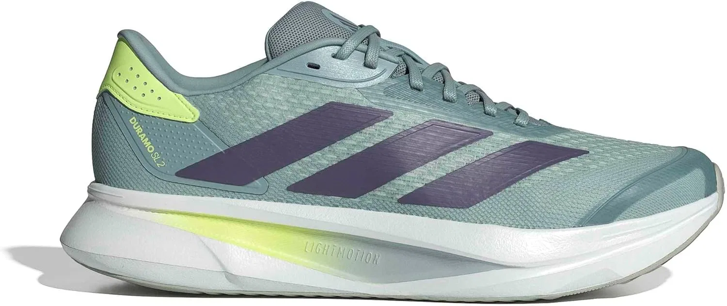 Мужские беговые кроссовки Adidas Duramo SL 2, Wonder Sage Preloved Violet Hi Res Yellow — фото 2