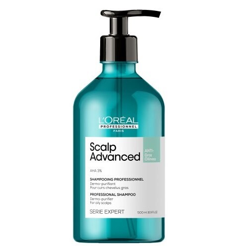 

Очищающий шампунь для жирной кожи головы, 500 мл L'Oréal Professionnel, Serie Expert Scalp Advanced Shampoo