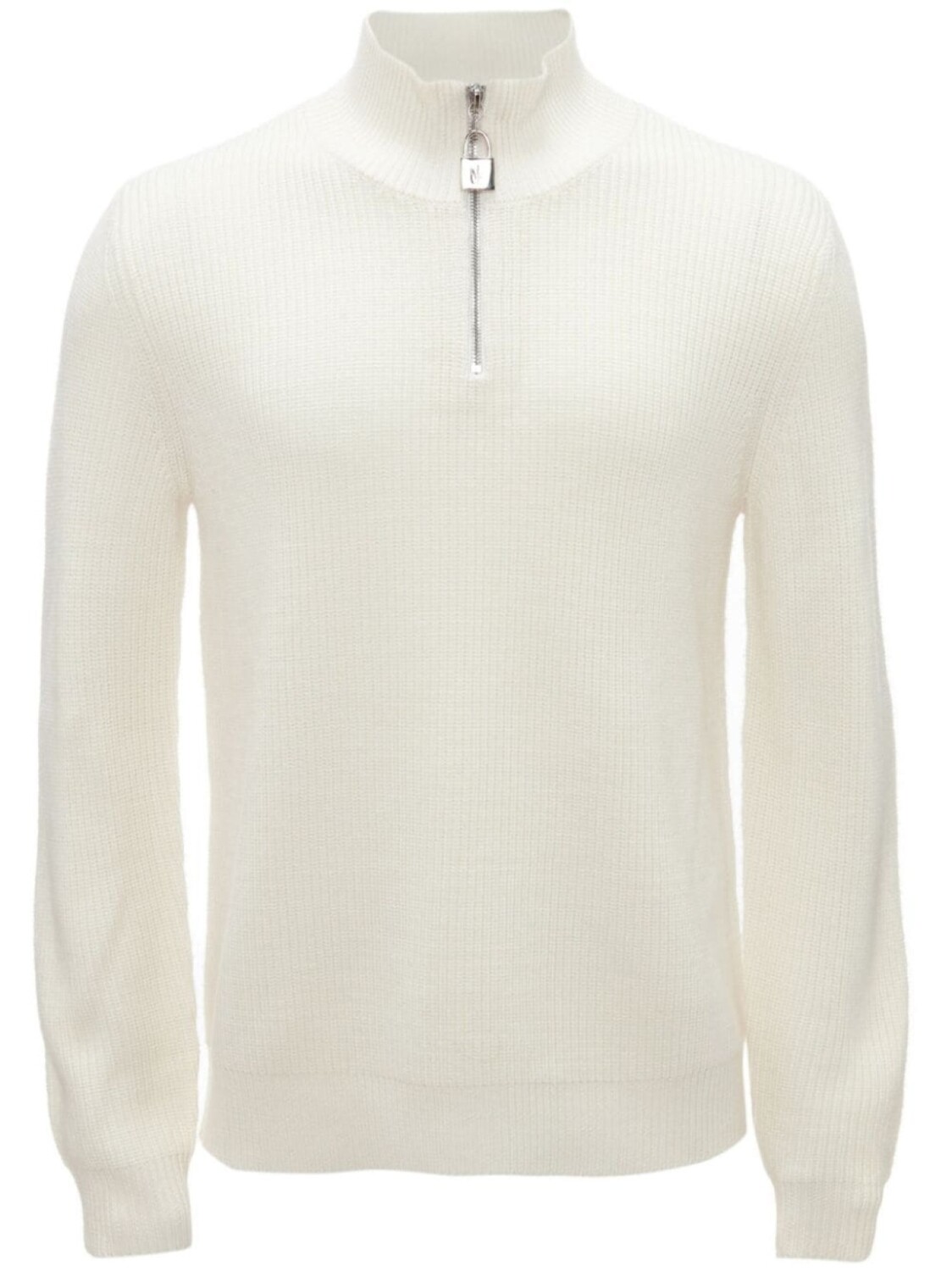 

JW Anderson джемпер Henley с высоким воротником, белый