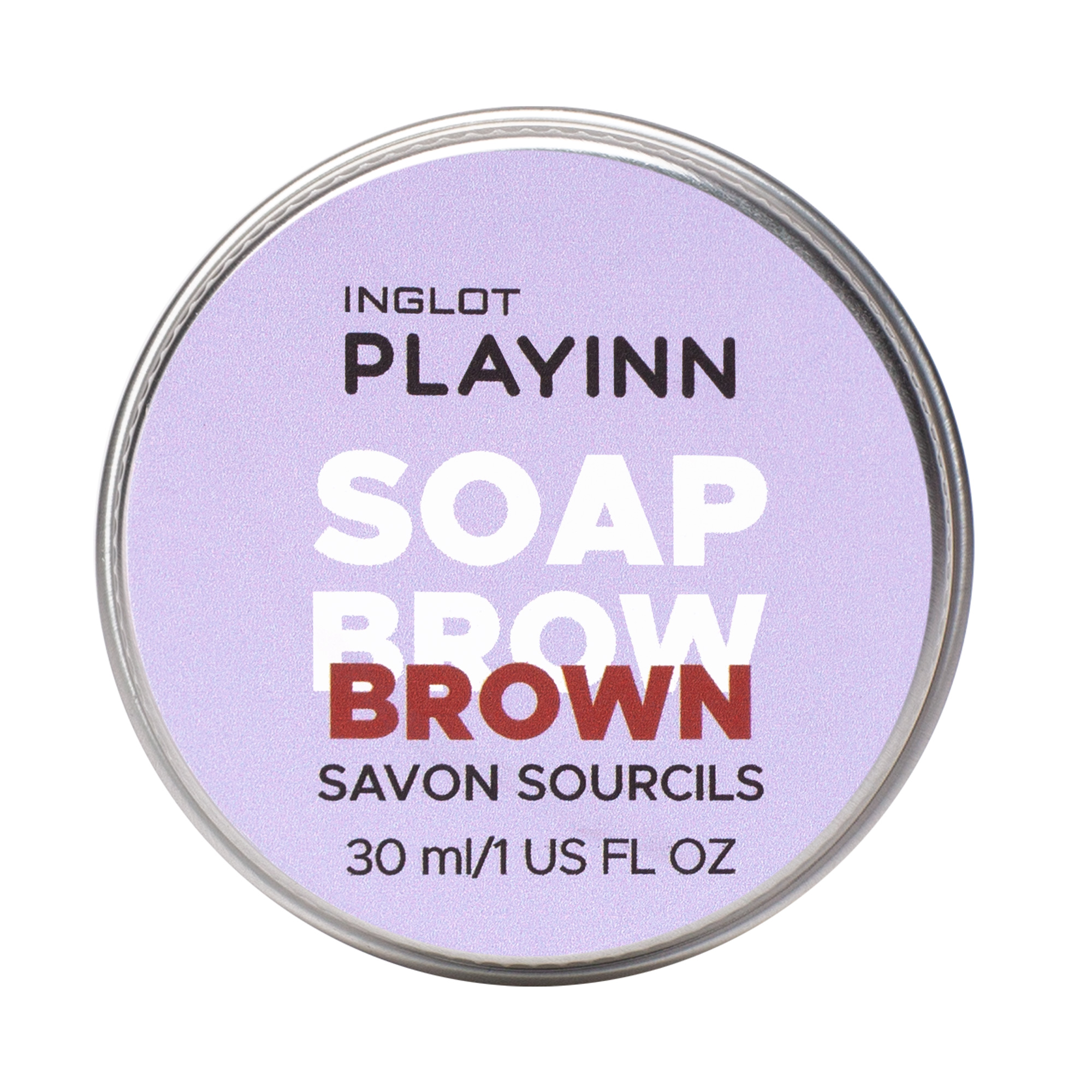 

Коричневое мыло для придания формы бровям playinn soap brow brown Inglot, 30 мл
