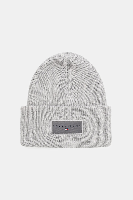 

Хлопковая шапка Tommy Jeans, серый