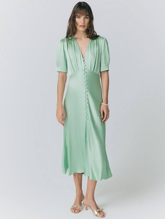 

Атласное платье мэдисон Ghost, цвет Mint Green