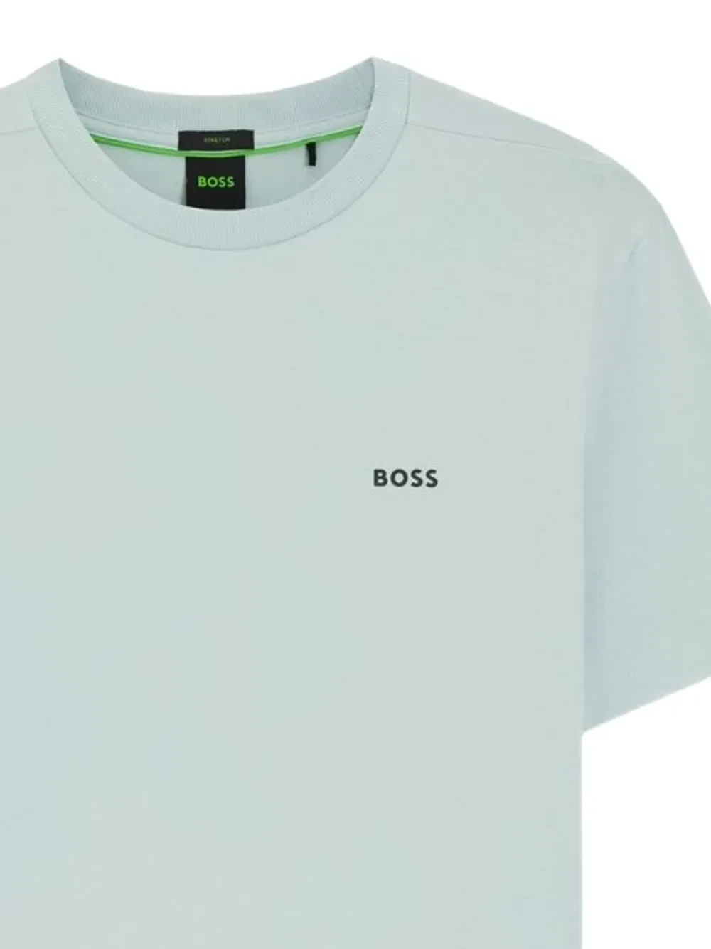 Футболка с круглым вырезом и принтом логотипа Boss, синий — фото 2