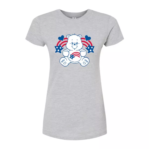 

Детская футболка Care Bears America Stars & Stripes приталенная Licensed Character, серый