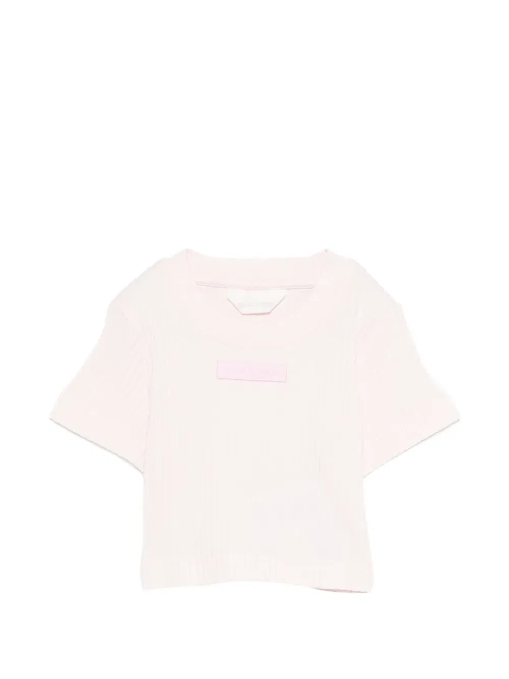 Укороченный топ в рубчик Palm Angels Kids, розовый