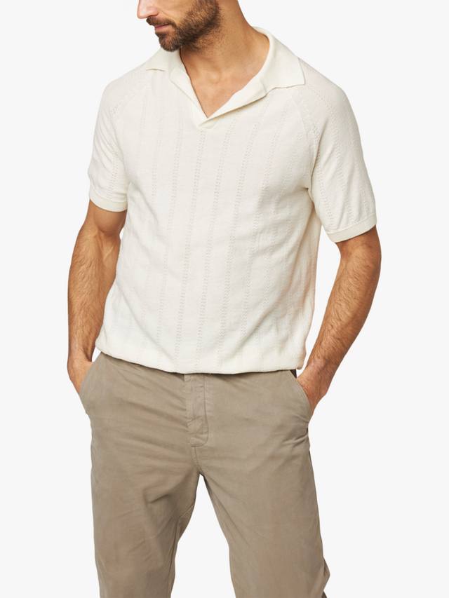 

Футболка-поло Alma Seersucker вязаная Peregrine, White