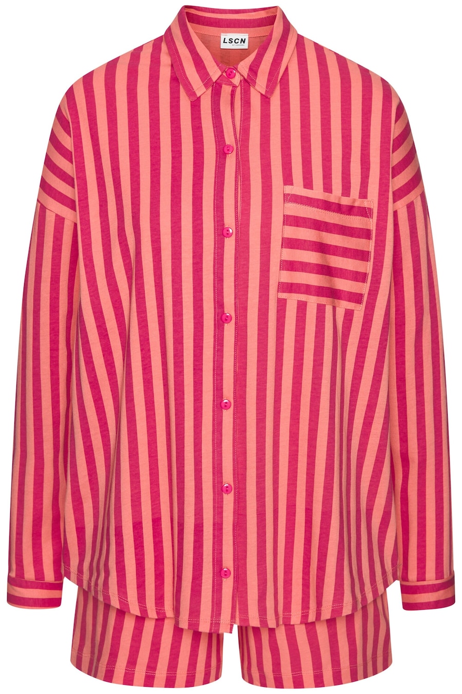 

Короткий пижамный комплект LSCN by LASCANA, Salmon