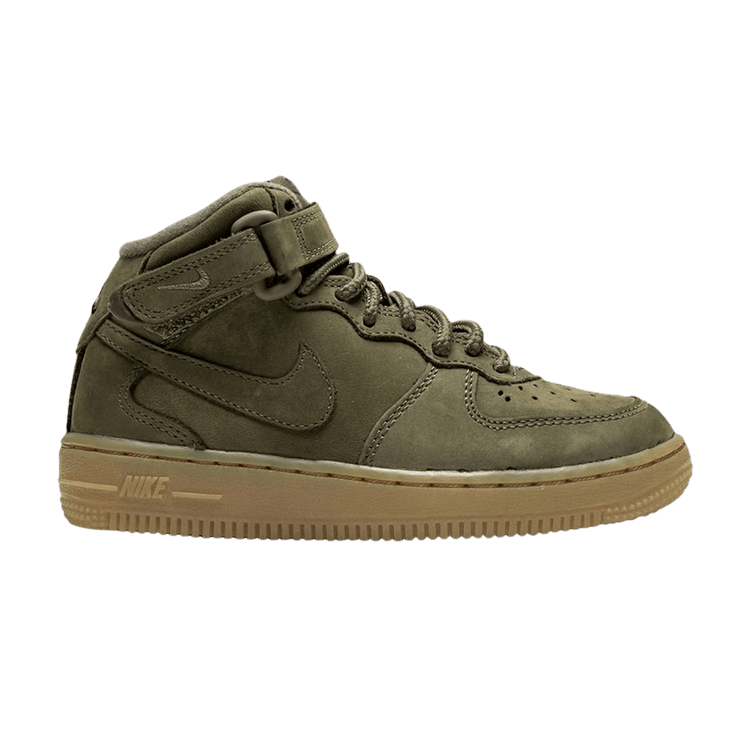 

Кроссовки Nike Air Force 1 Mid WB PS 'Medium Olive Gum', зеленый