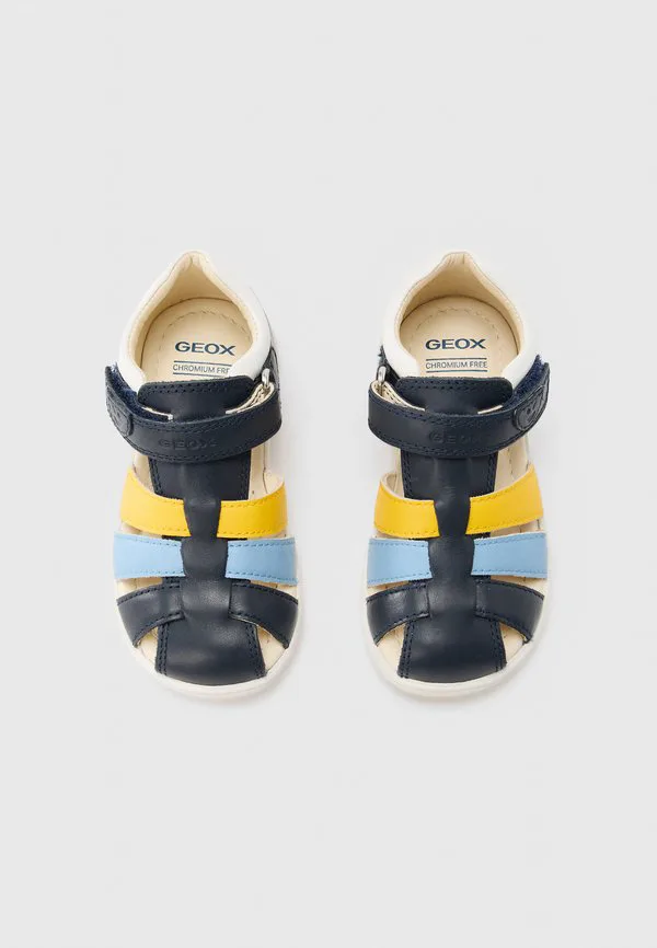Сандалии для ходьбы Geox, Navy/Dark Yellow — фото 4