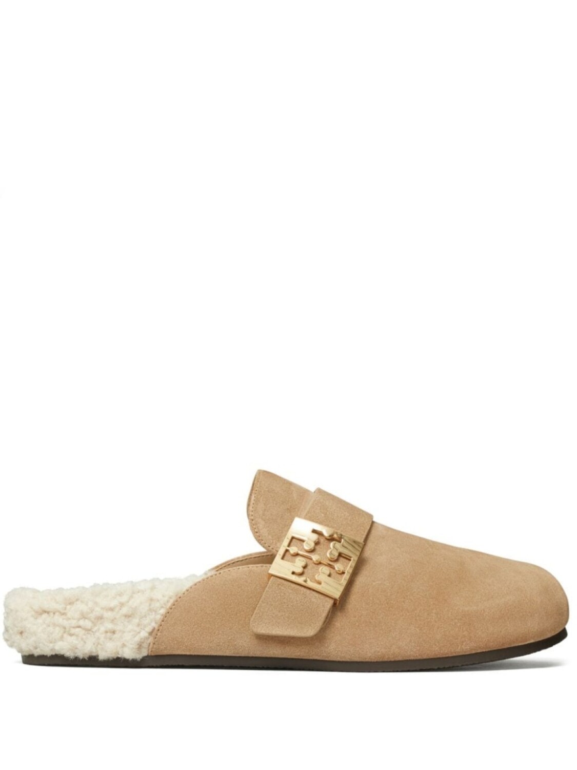 Мюли из овчины Tory Burch Mellow, серый