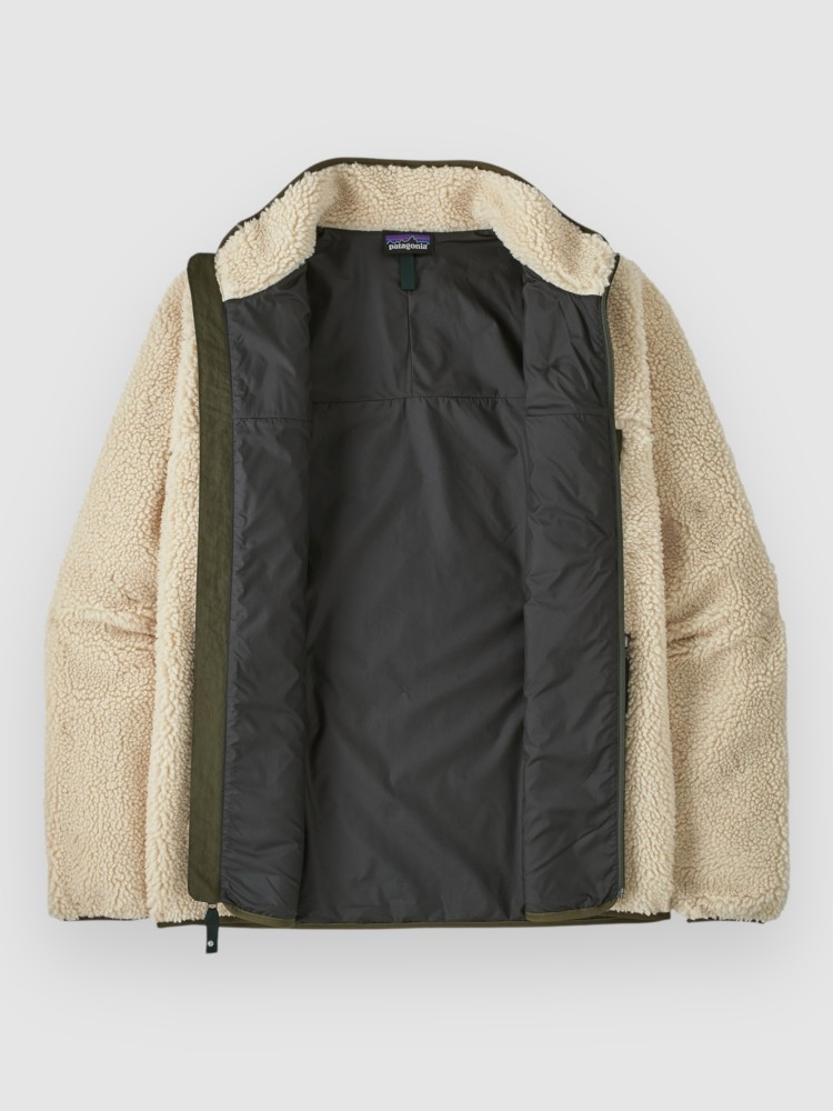 Зимняя куртка Patagonia Classic Retro-X Jacke, dark natural w/basin grn — фото 3