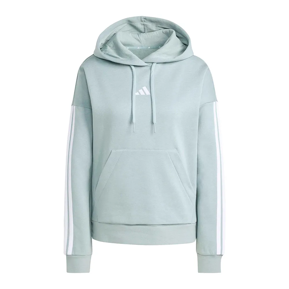 Толстовка adidas с тремя полосками из флиса, серый — фото 3