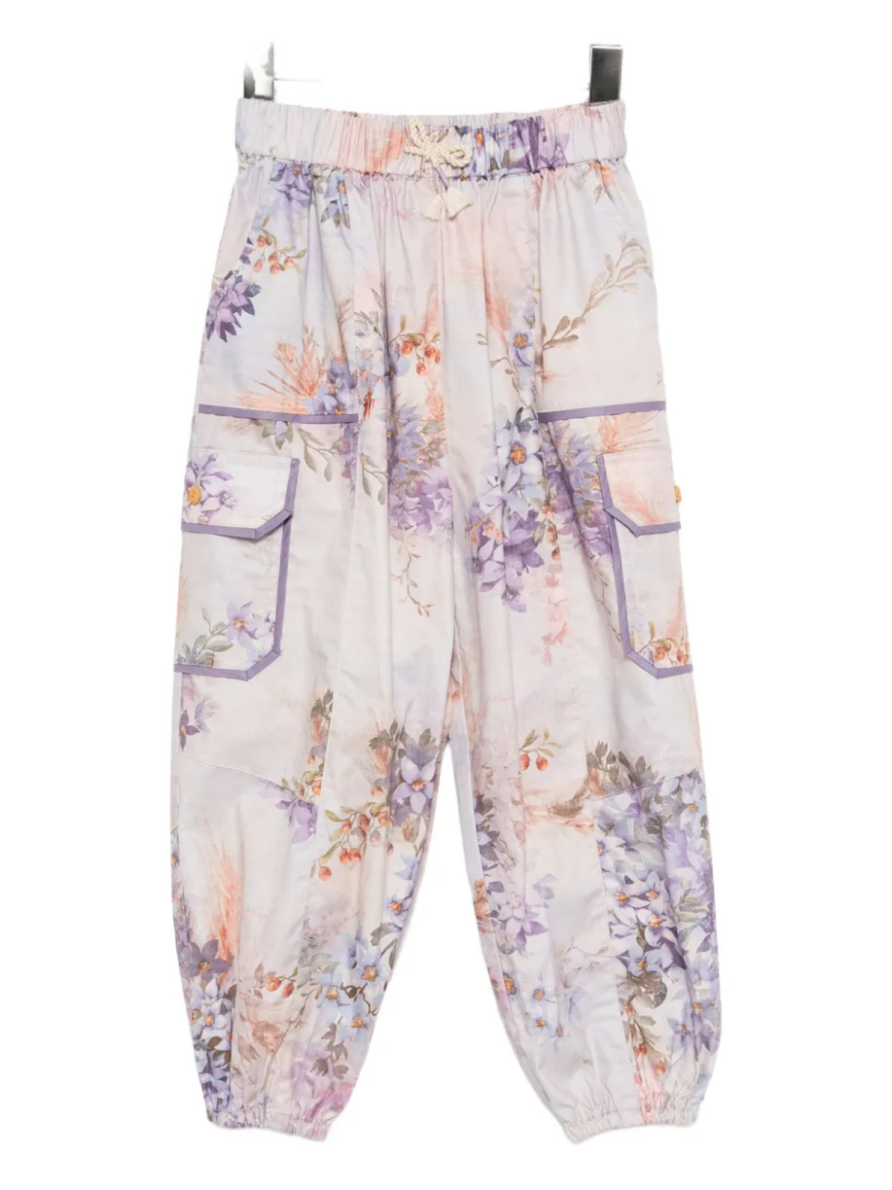 

ZIMMERMANN Kids поплиновые брюки Cascadian, фиолетовый