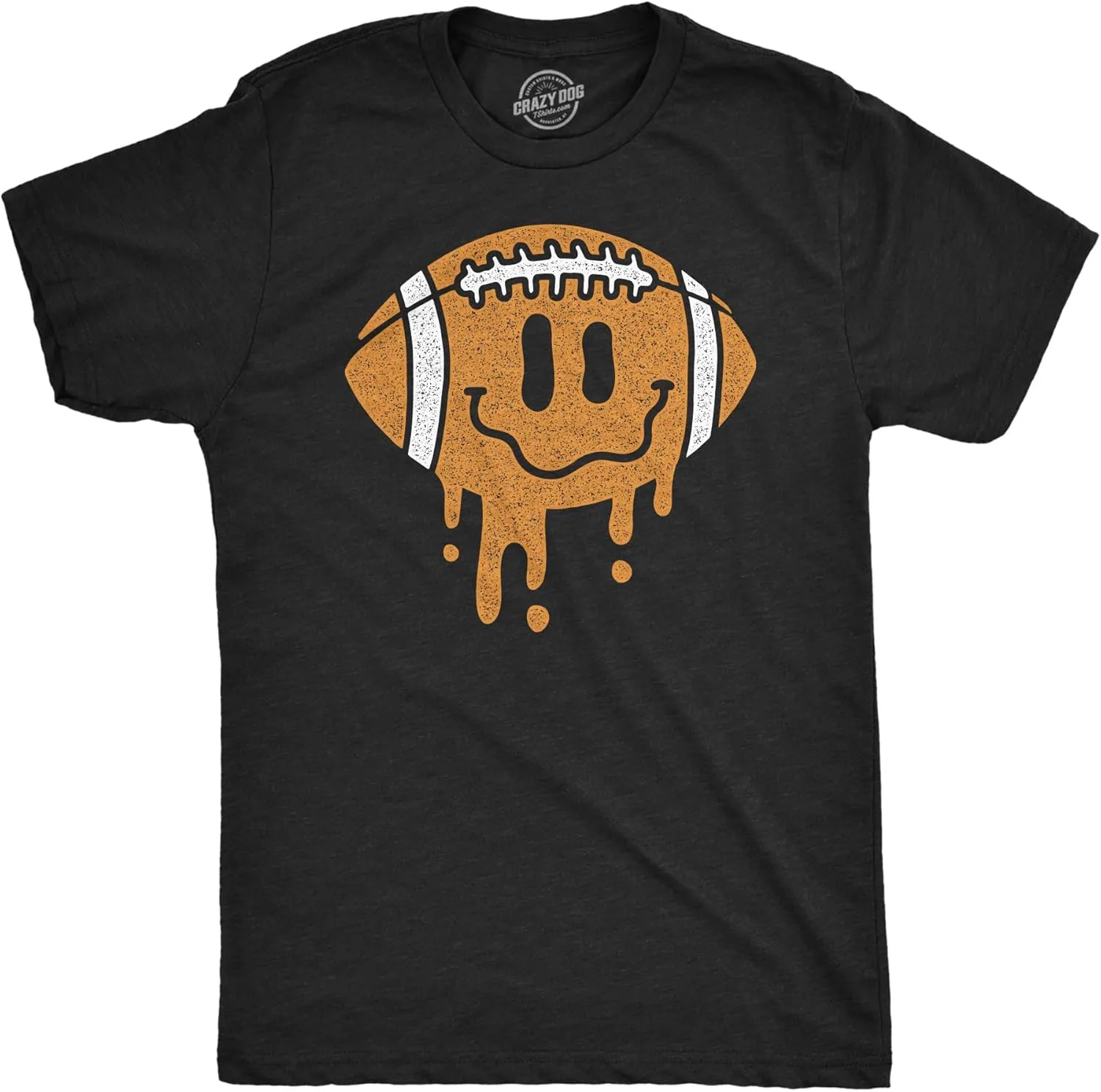 

Футболка с принтом Dripping Football Smile Crazy Dog T-Shirts