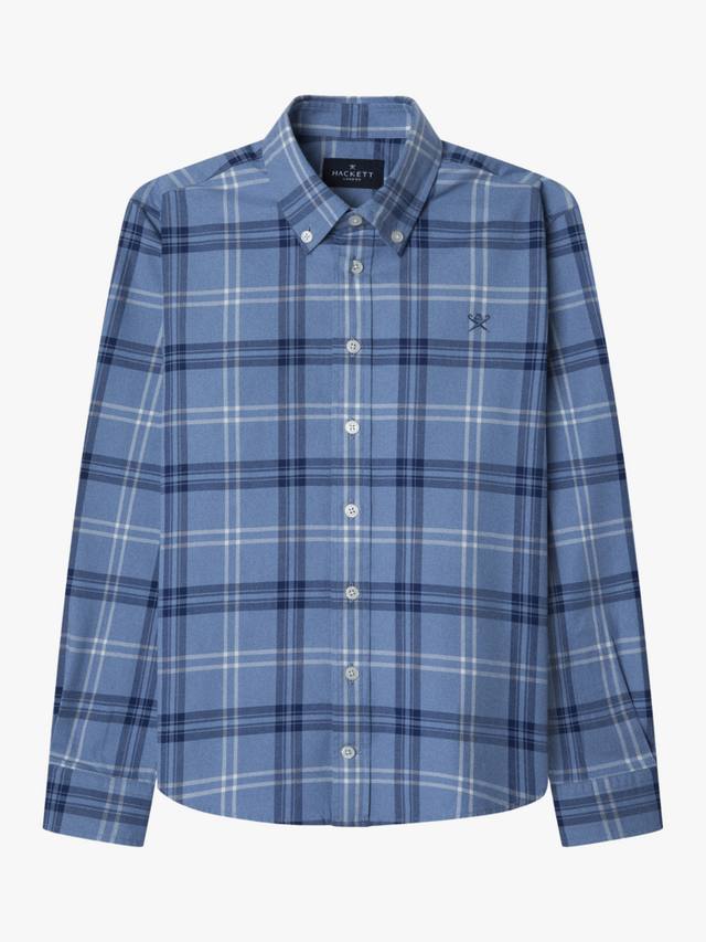 

Детская хлопковая рубашка с длинным рукавом и воротником Hackett London