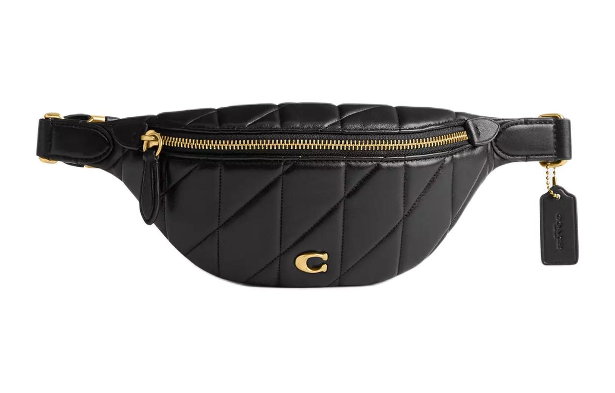

Сумка на пояс из кожи наппа большого размера женская черная COACH