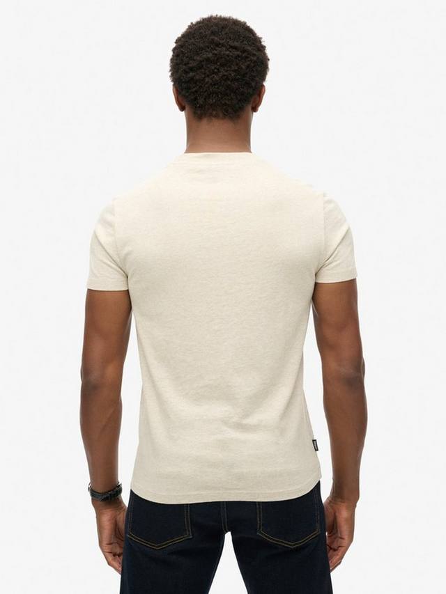 Футболка Essential Logo из органического хлопка Superdry, Oat Cream Marl — фото 2