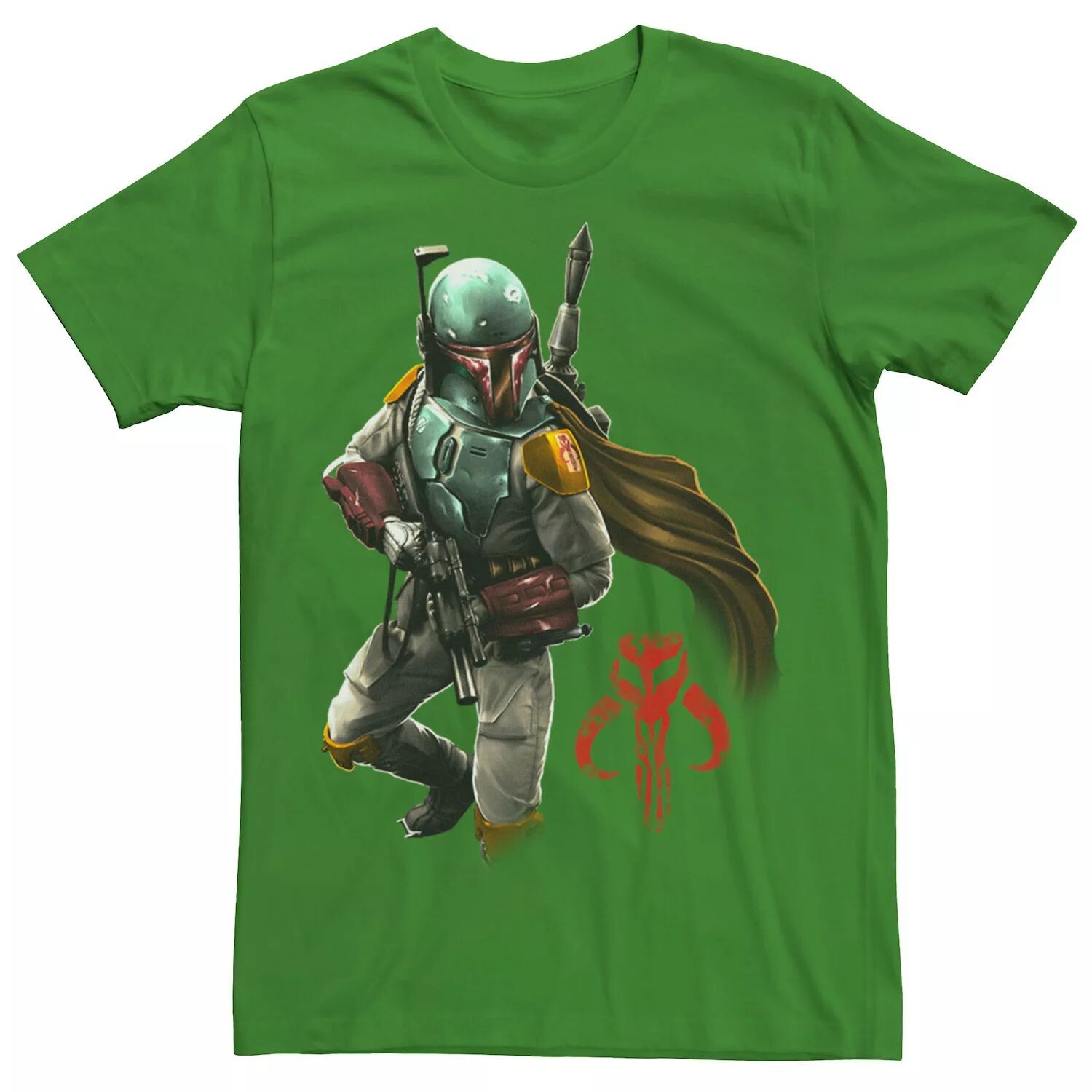 

Мужская футболка с профилем Boba Fett в стиле гранж Star Wars