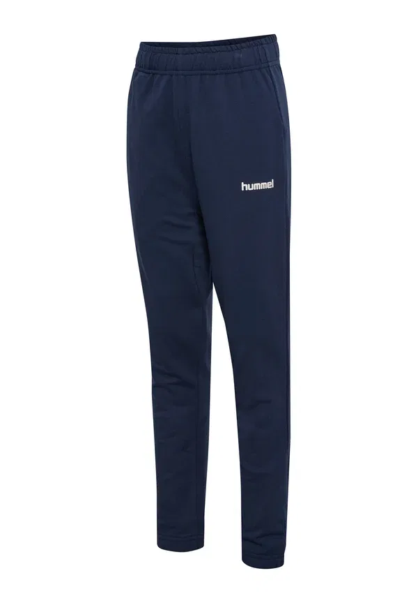Спортивные штаны Hummel Hmljr reg logo adj waist pants tracksuit bottoms, темно-синие — фото 3