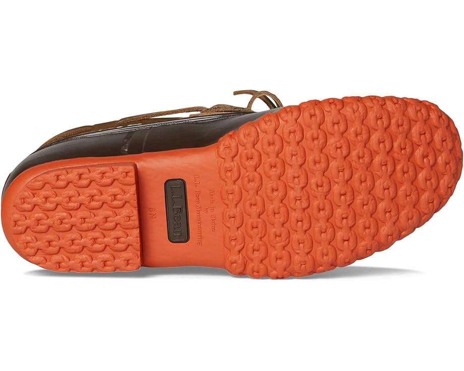 Мужские резиновые мокасины L.L.Bean, Field Olive/Bean Boot Brown/Sail Orange — фото 3