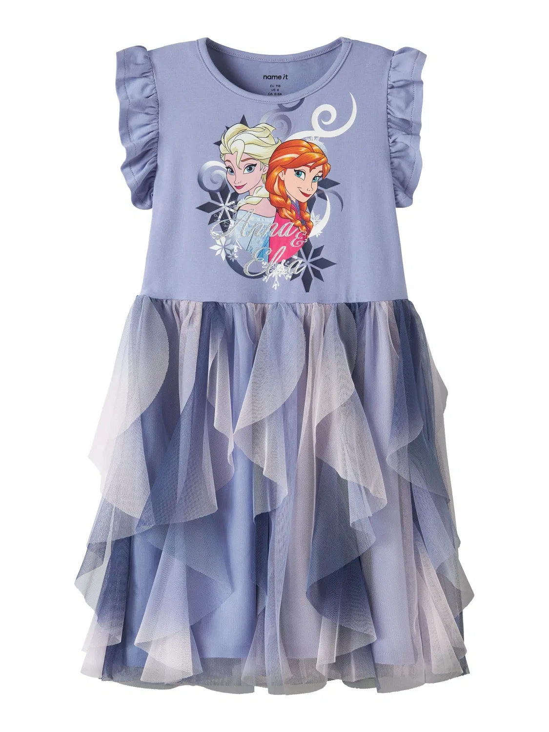 Платье с принтом Frozen, Name it, фиолетовый