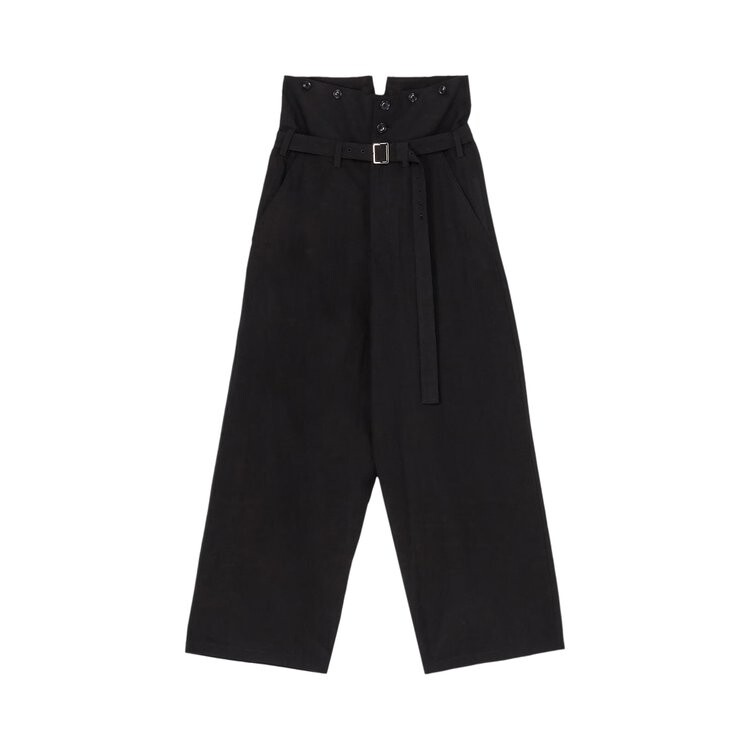 

Брюки Y's High Waist Belted Trousers, черный