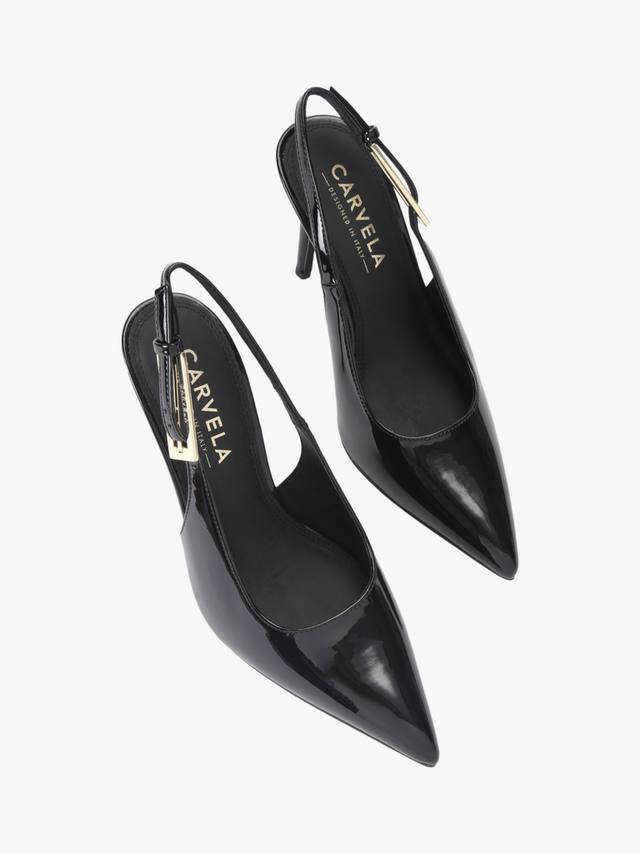 Туфли-лодочки Blanca на шпильке с открытой пяткой Carvela, Black — фото 3