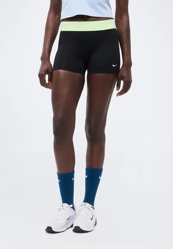 Шорты для бега Nike Performance, черный/бледно-зеленый/белый