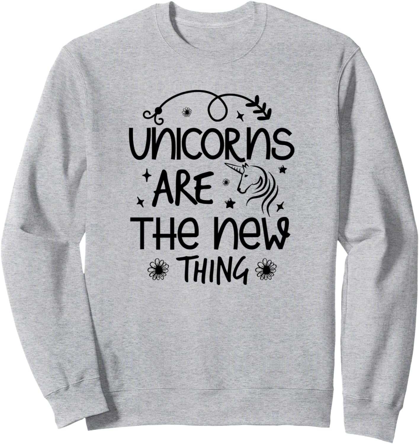 

Единороги - это новый тренд - забавная толстовка для любителей единорогов Unicorns Are The New Thing, серый