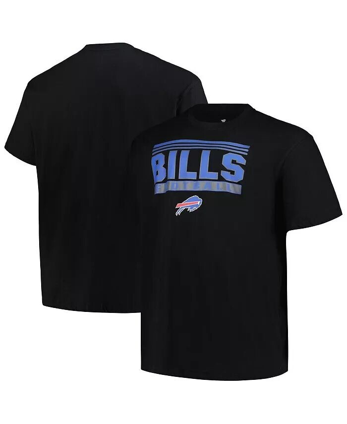 

Мужская черная футболка Buffalo Bills Big Tall Pop Fanatics, черный
