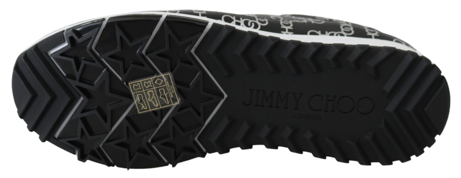 

Женские кроссовки Jimmy Choo и кожа Monza, цвет Black | Silver