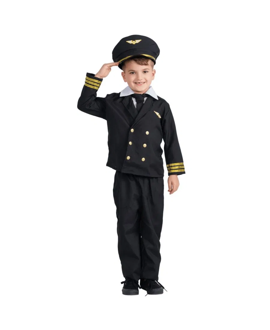Детский костюм пилота Dress Up America, черный