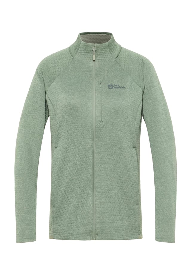 

Флисовая куртка "Тайга" дышащая и теплая Jack Wolfskin, цвет eucalyptus