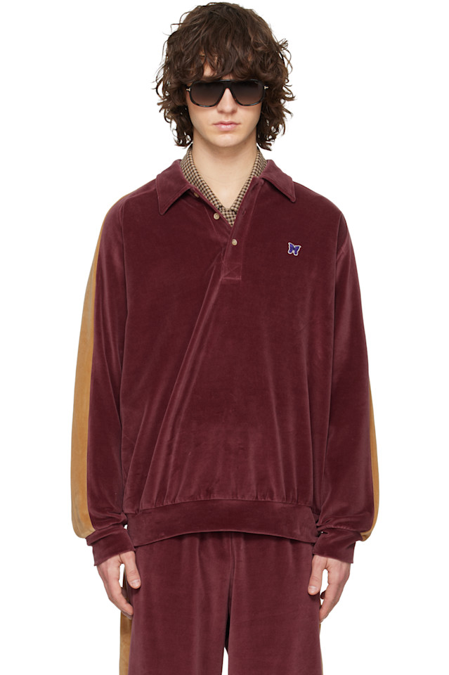 

Поло на боковой линии Needles, Burgundy