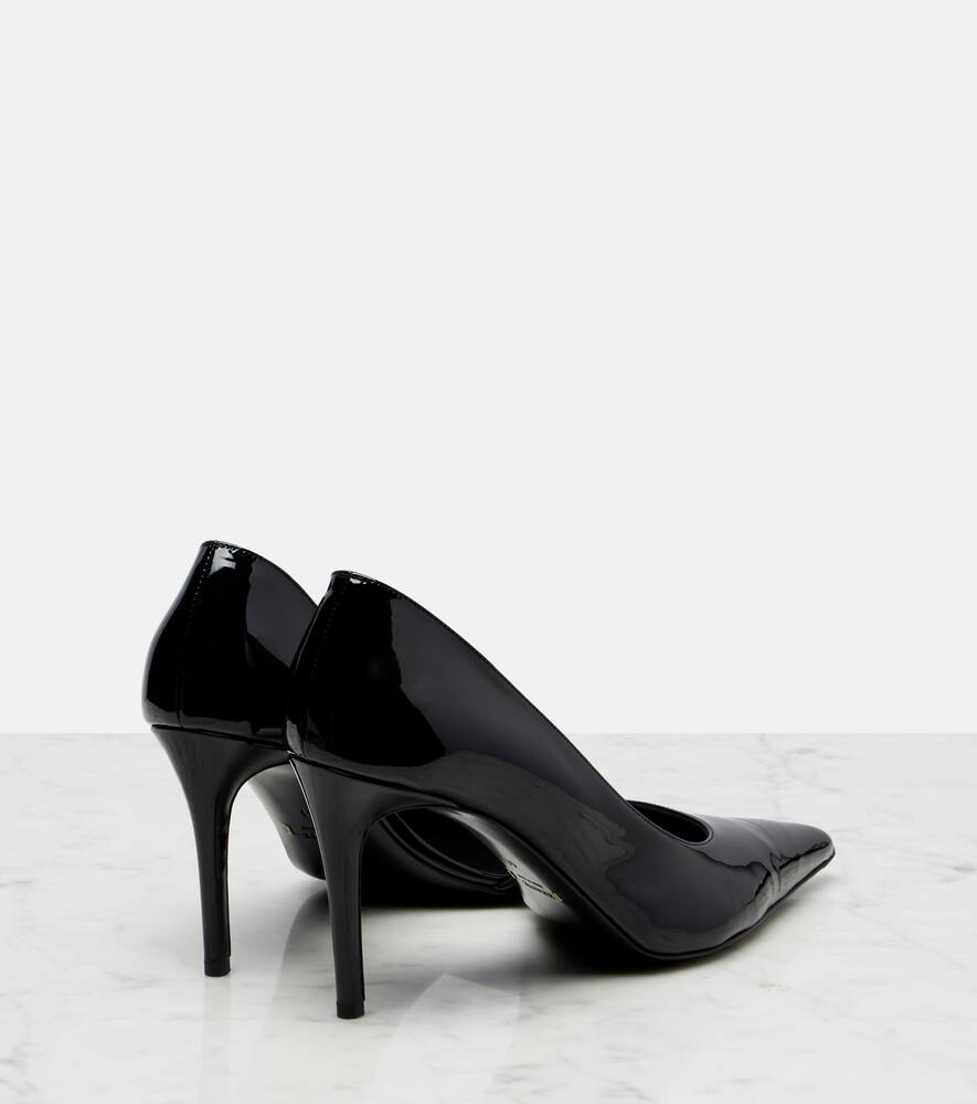 Туфли-лодочки Jett D'Orsay 85 из лаковой кожи Khaite, Black — фото 2