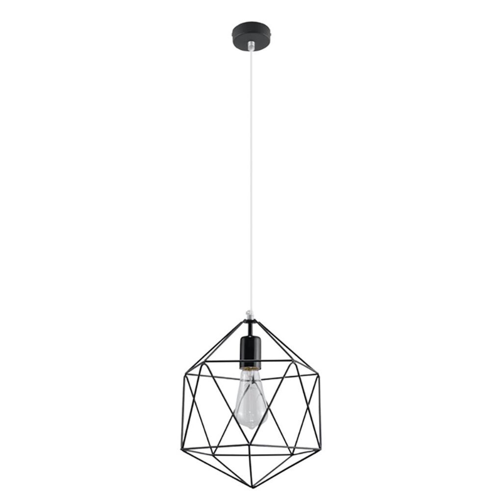 

Подвесной светильник, черная сталь, клетка, 25 см etc-shop, черный