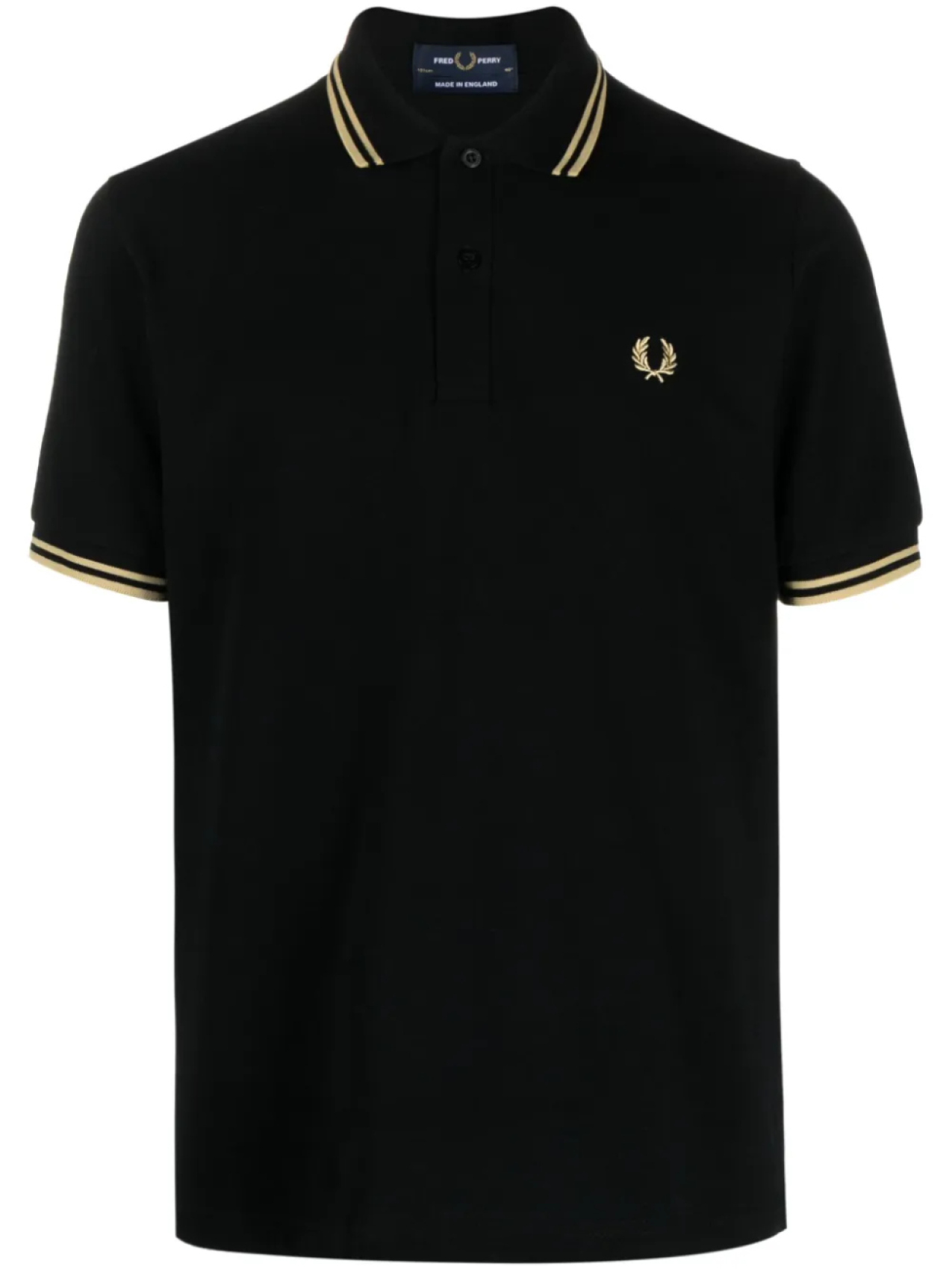 

Рубашка поло M12 с вышитым логотипом Fred Perry, черный