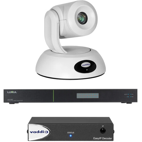 

Базовый комплект Vaddio EasyIP 20 с профессиональной IP PTZ-камерой (белый)