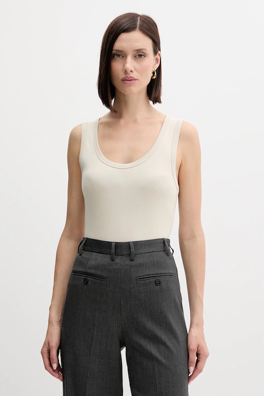 

Хлопковый топ United Colors Of Benetton, бежевый