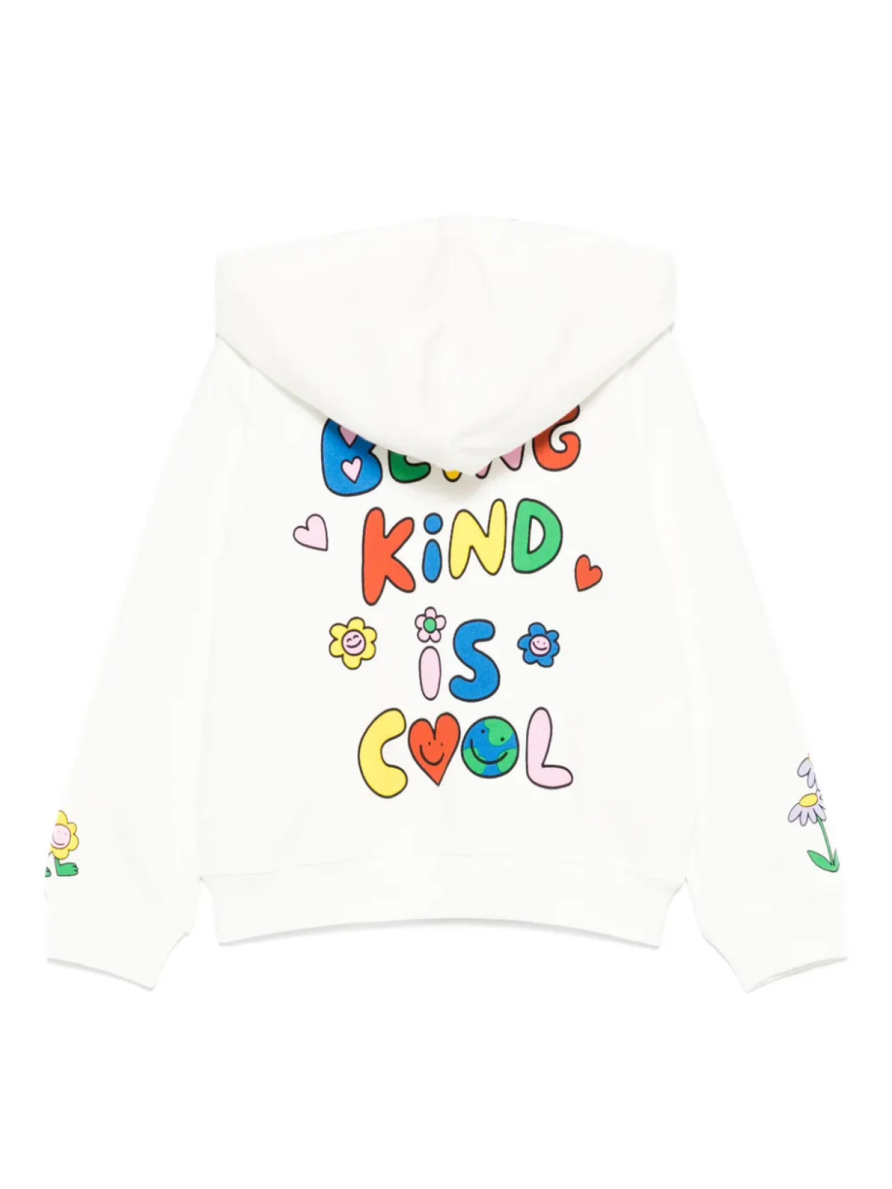 Толстовка с цветочным принтом Stella McCartney Kids, белый — фото 2