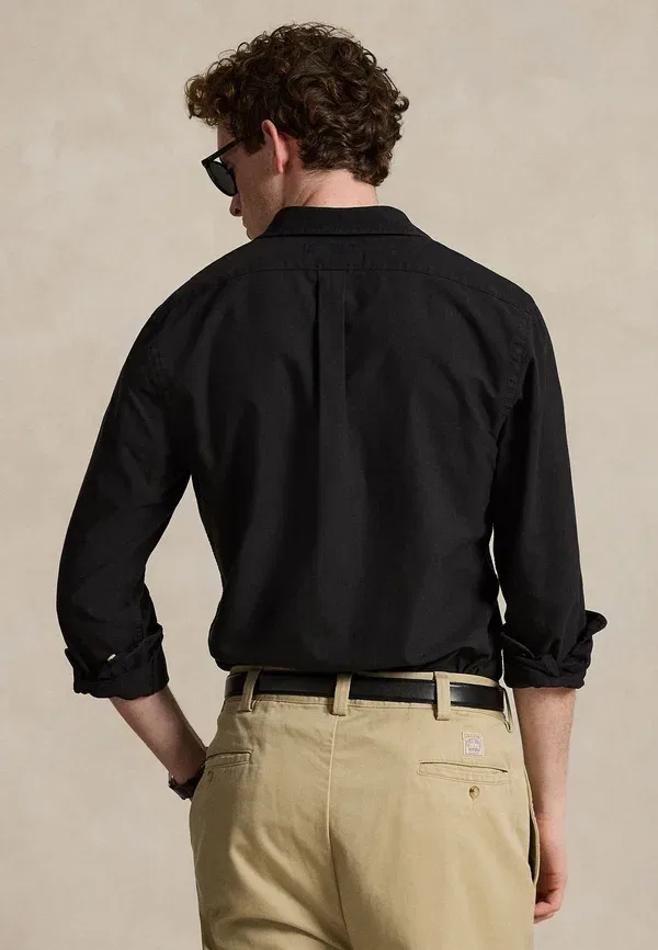 Рубашка оксфорд Slim fit Polo Ralph Lauren, черный — фото 3