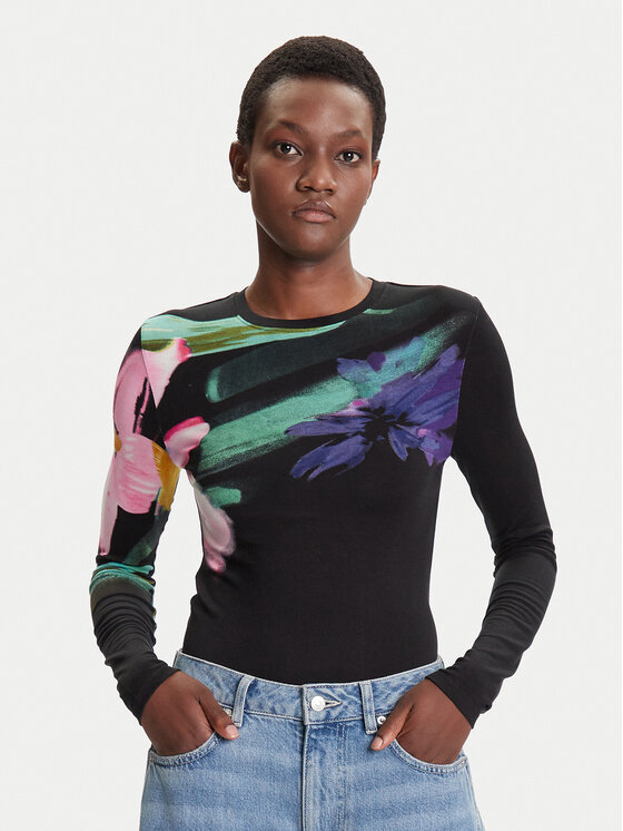 

Блузка regular fit Lena 25WWTK32 Desigual, чёрный