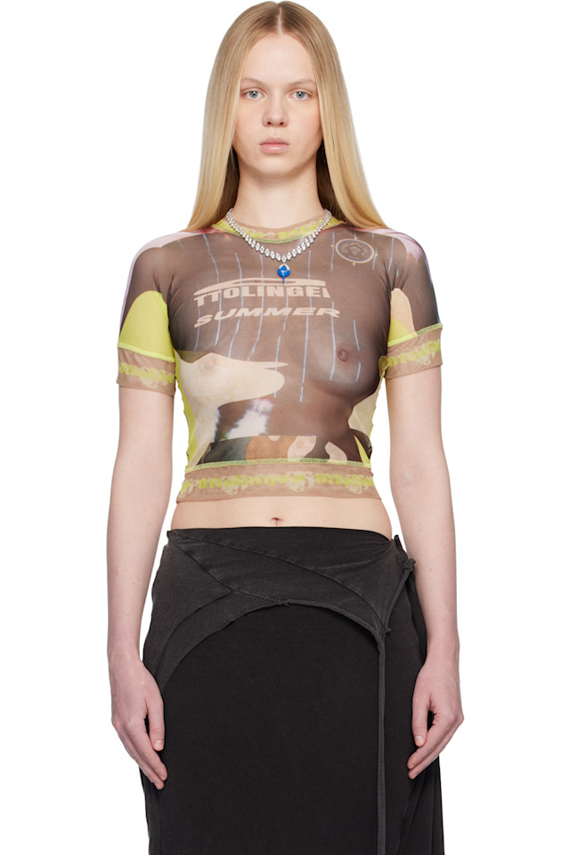 

Ottolinger Разноцветная камуфляжная сетчатая футболка, Хаки, Ottolinger Разноцветная камуфляжная сетчатая футболка